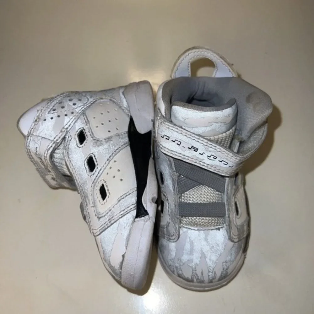 Nike Air Jordans Baby Toddler‎ Size 5C 428820-004 White Gray Black Rare!